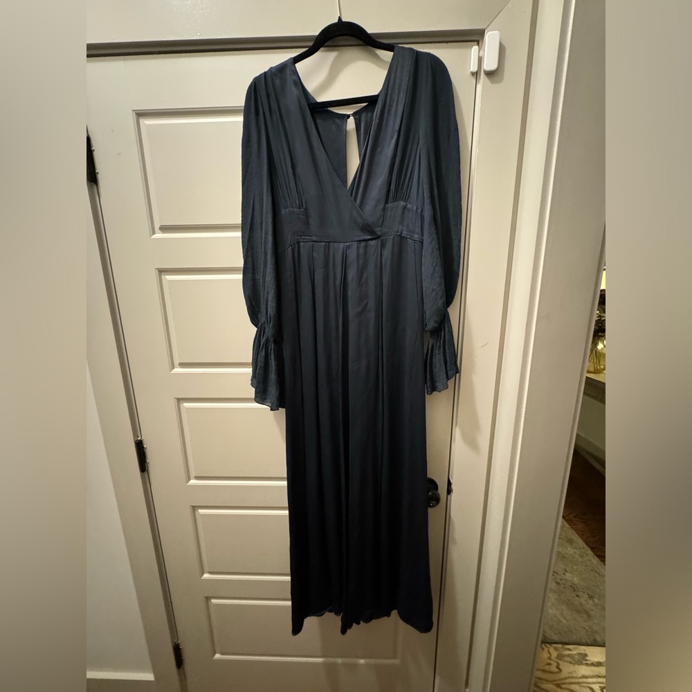 Free People navy blue jumpsuit